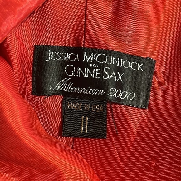 Jessica Mcclintock Gunne Sax Millennium 2000 Spaghetti Strap Low Back Formal 11 - Picture 8 of 9